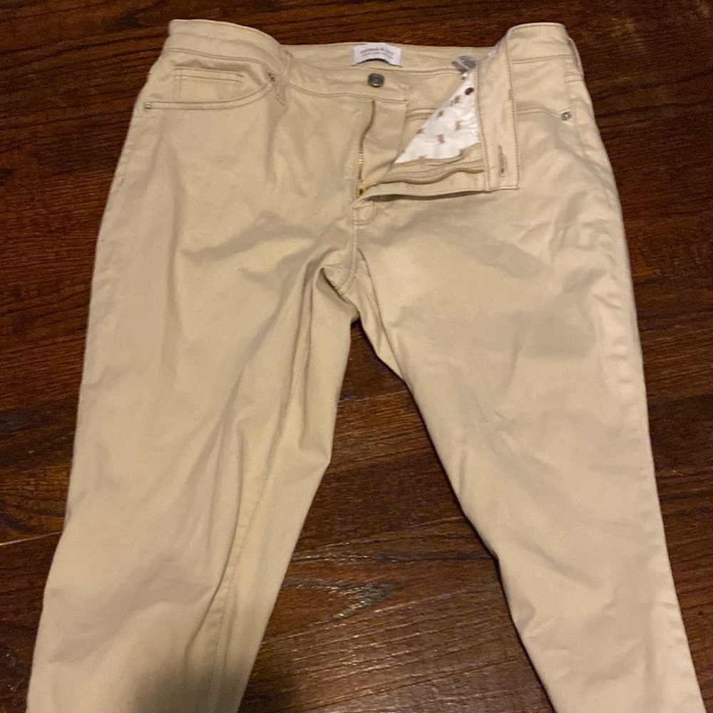 skinny tan pants crown and ivy